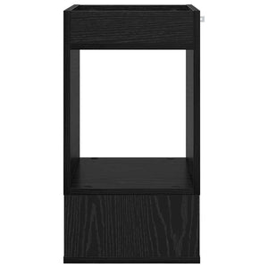 End Table 2 τεμ. Μαύρη Οξυά 30 x 30 x 56 εκ. Επεξεργασμένο Ξύλο