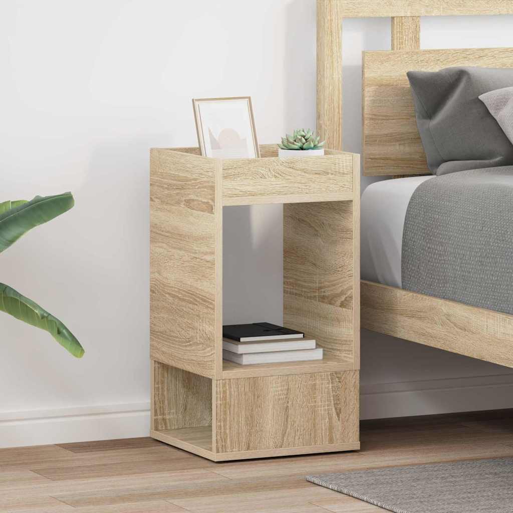 End Table 2 pcs Δρύς Sonoma 30 x 30 x 56 εκ. Επεξεργασμένο ξύλο