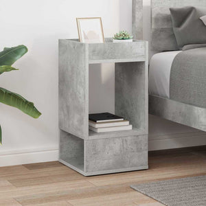 End Table Σκυρόδεμα Γκρι 30 x 30 x 56 εκ. Επεξεργασμένο Ξύλο