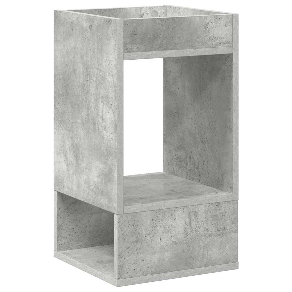 End Table Σκυρόδεμα Γκρι 30 x 30 x 56 εκ. Επεξεργασμένο ξύλο