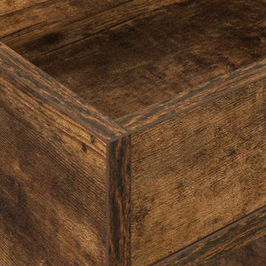 End Table Καπνιστό Δρύς 30 x 30 x 56 εκ. Επεξεργασμένο Ξύλο