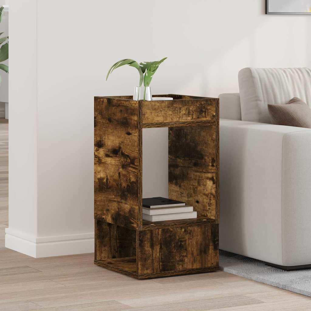 End Table Καπνιστό Δρύς 30 x 30 x 56 εκ. Επεξεργασμένο ξύλο
