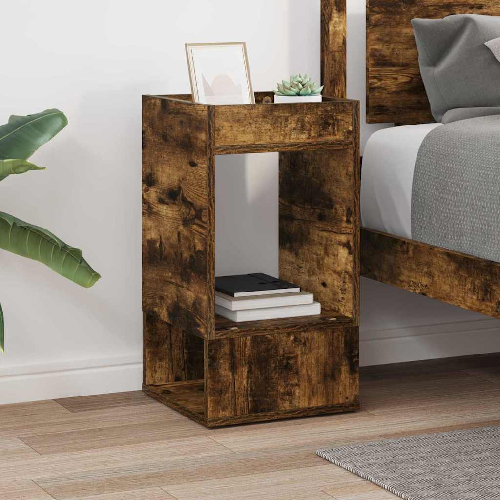 End Table Καπνιστό Δρύς 30 x 30 x 56 εκ. Επεξεργασμένο ξύλο