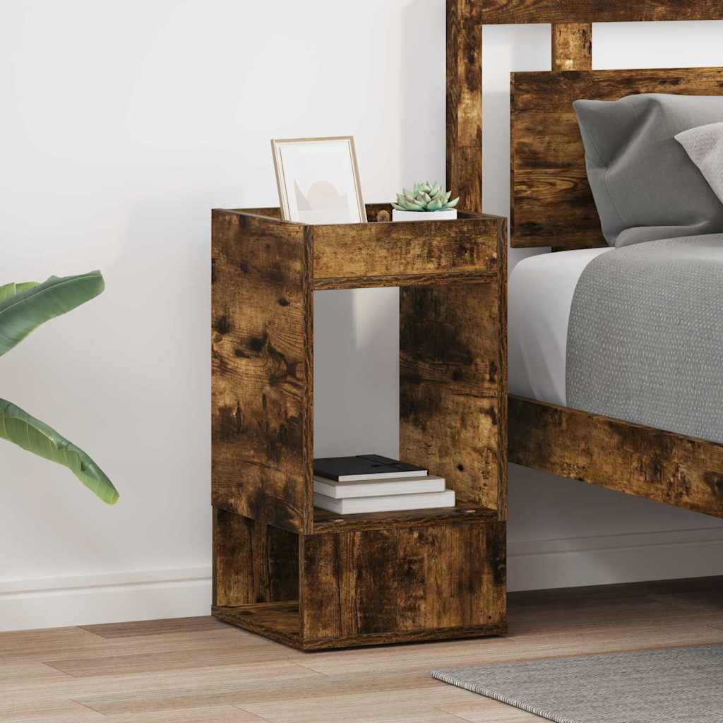 End Table 2 pcs Καπνιστό Δρύς 30 x 30 x 56 εκ.