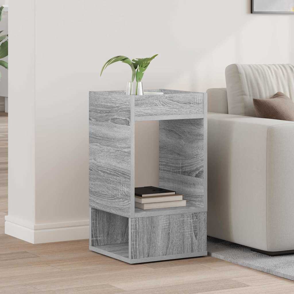 End Table Γκρίζο Σονομα 30 x 30 x 56 εκ. Επεξεργασμένο ξύλο