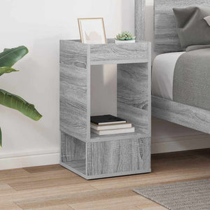 End Table Γκρίζο Σονομα 30 x 30 x 56 εκ. Επεξεργασμένο Ξύλο