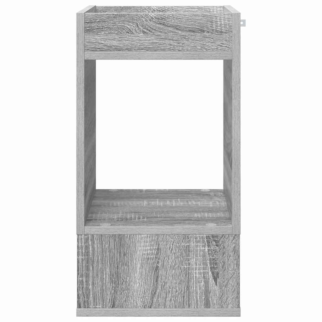 End Table Γκρίζο Σονομα 30 x 30 x 56 εκ. Επεξεργασμένο ξύλο