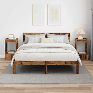 End Table 2 τεμ. Παλιό ξύλο 30 x 30 x 56 εκ. Επεξεργασμένο Ξύλο