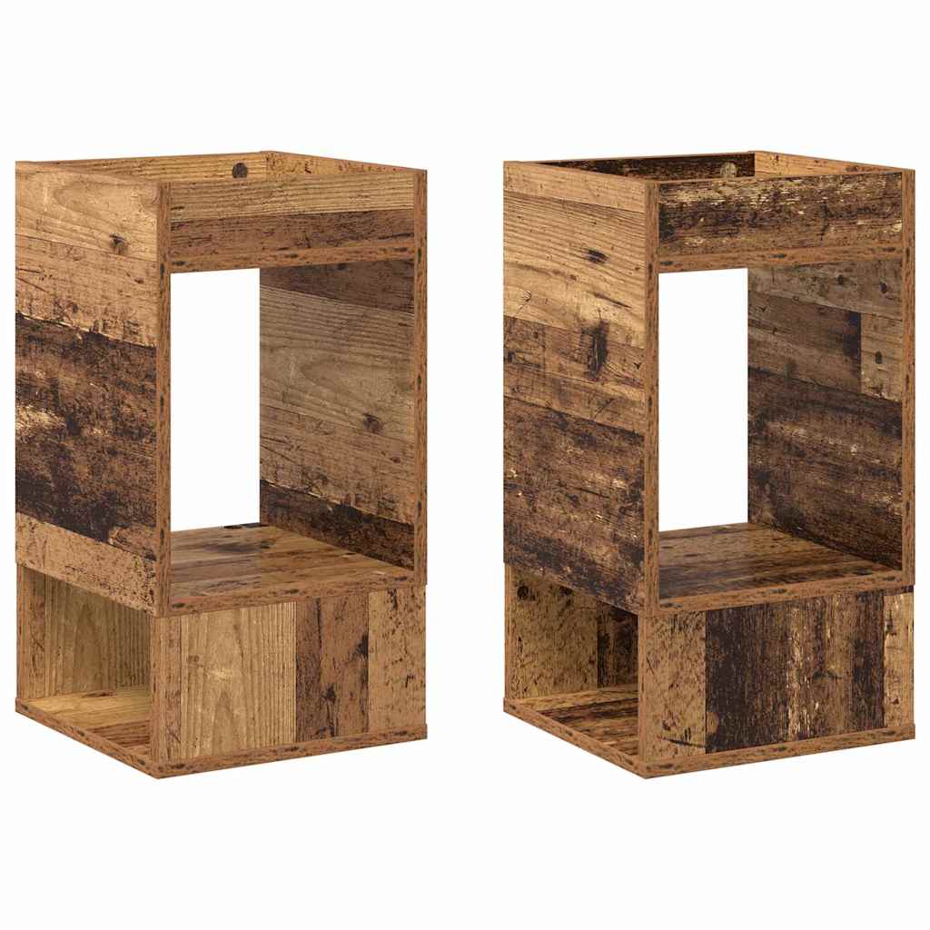 End Table 2 pcs Παλιό ξύλο 30 x 30 x 56 εκ. Επεξεργασμένο ξύλο
