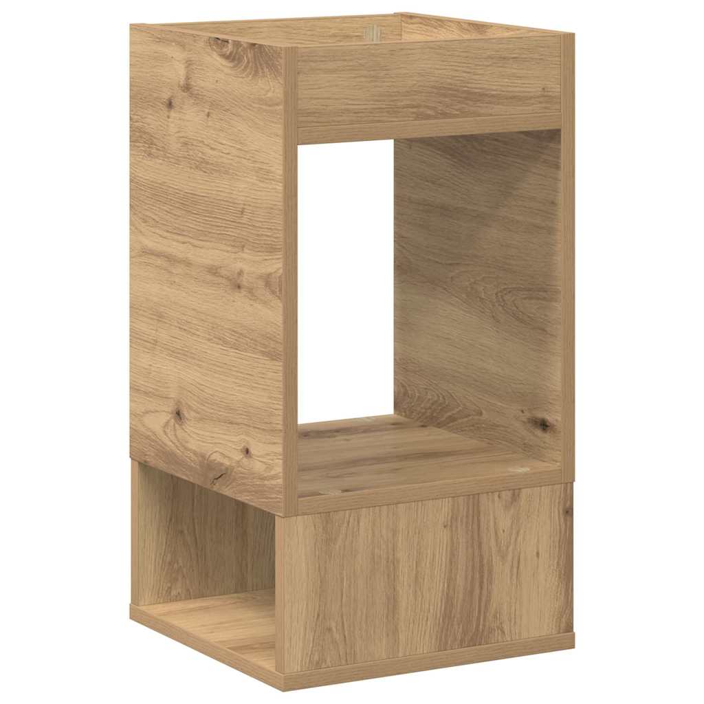 End Table Artisan Oak 30 x 30 x 56 εκ. Επεξεργασμένο ξύλο
