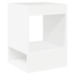 End Table 2 τεμ. Λευκό 40 x 40 x 56 εκ. Επεξεργασμένο Ξύλο