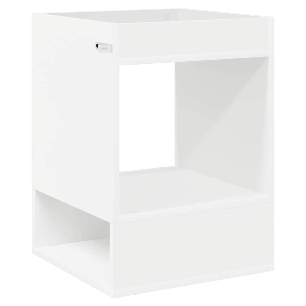 End Table 2 pcs Λευκό 40 x 40 x 56 εκ. Επεξεργασμένο ξύλο