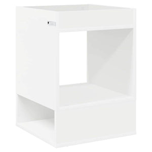 End Table 2 τεμ. Λευκό 40 x 40 x 56 εκ. Επεξεργασμένο Ξύλο