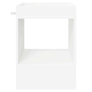 End Table 2 τεμ. Λευκό 40 x 40 x 56 εκ. Επεξεργασμένο Ξύλο
