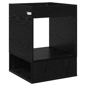 End Table Μαύρη Οξυά 40 x 40 x 56 εκ. Επεξεργασμένο ξύλο - Pakobazaar