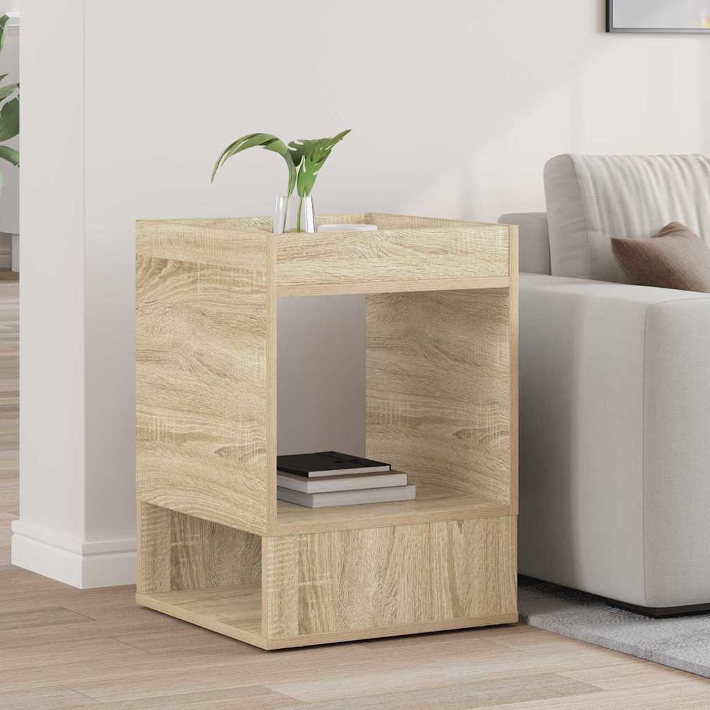 End Table Δρύς Sonoma 40 x 40 x 56 εκ. Επεξεργασμένο ξύλο