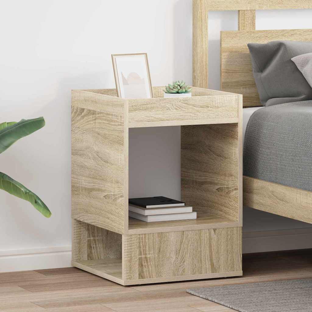 End Table 2 pcs Δρύς Sonoma 40 x 40 x 56 εκ. Επεξεργασμένο ξύλο