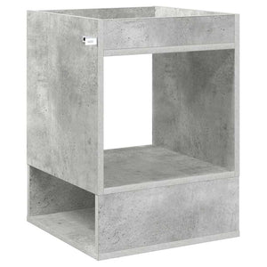 End Table Σκυρόδεμα Γκρι 40 x 40 x 56 εκ. Επεξεργασμένο Ξύλο