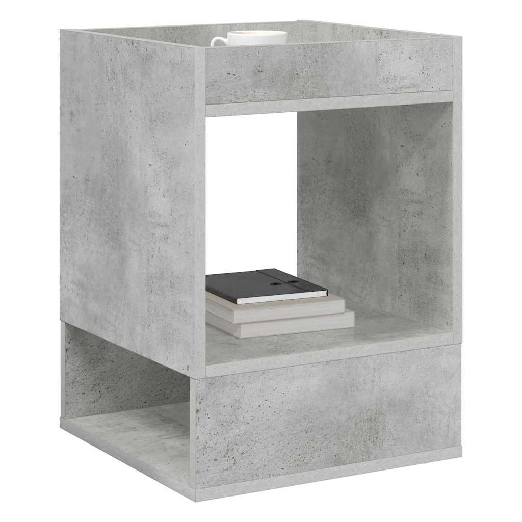 End Table Σκυρόδεμα Γκρι 40 x 40 x 56 εκ. Επεξεργασμένο ξύλο