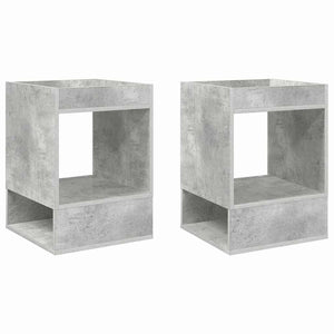 End Table 2 τεμ. Σκυρόδεμα Γκρι 40 x 40 x 56 εκ.