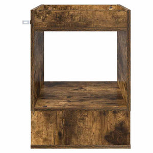 End Table Καπνιστό Δρύς 40 x 40 x 56 εκ. Επεξεργασμένο Ξύλο