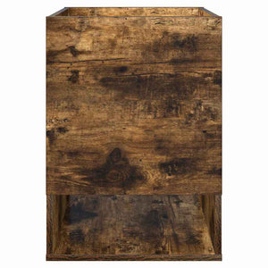 End Table Καπνιστό Δρύς 40 x 40 x 56 εκ. Επεξεργασμένο Ξύλο