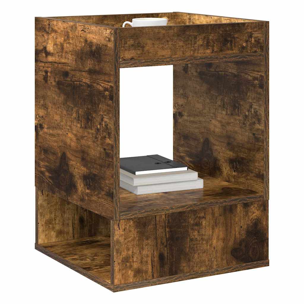 End Table 2 pcs Καπνιστό Δρύς 40 x 40 x 56 εκ.