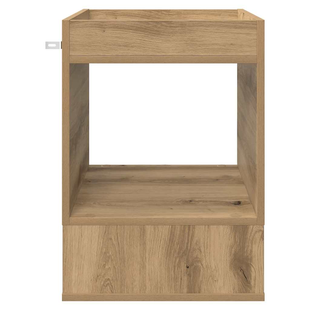 End Table Artisan Oak 40 x 40 x 56 εκ. Επεξεργασμένο ξύλο