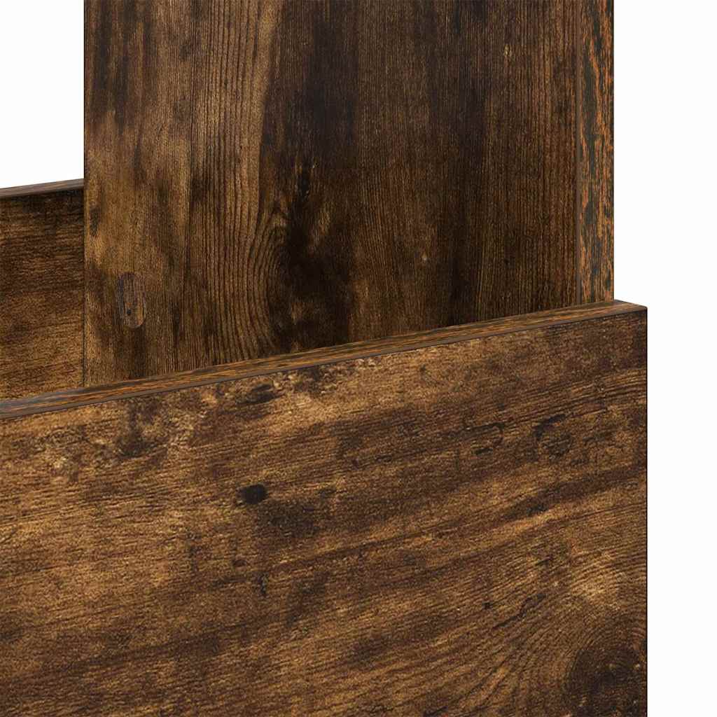 Ράφι Περιοδικών Καπνιστό Δρύς 102 x 30 x 45 εκ.