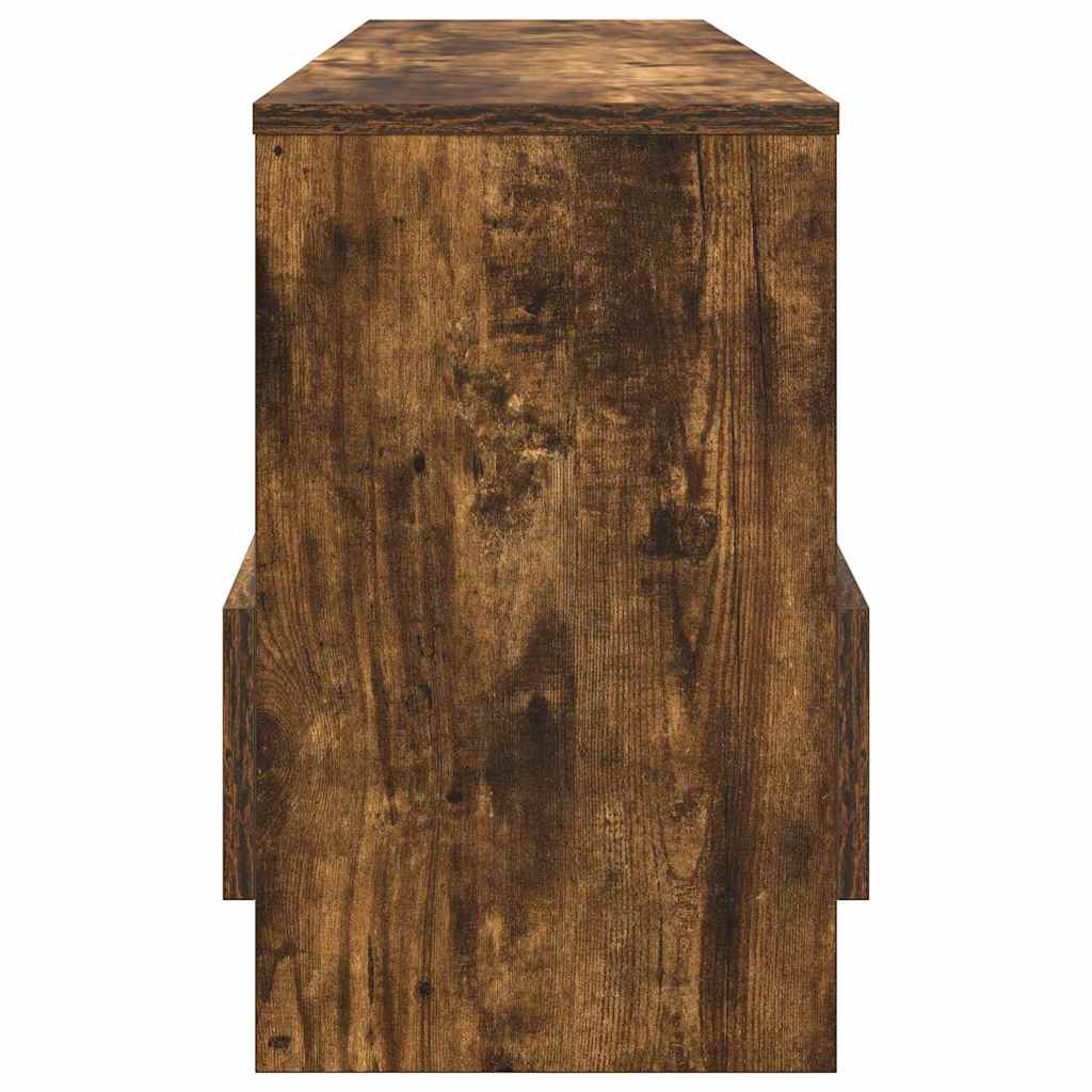 Ράφι Περιοδικών Καπνιστό Δρύς 102 x 30 x 45 εκ.