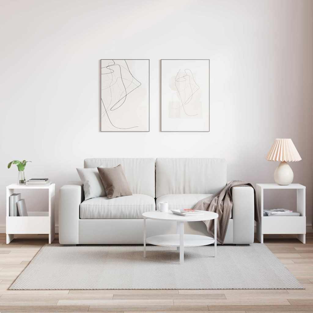 Ράφι Περιοδικών 2 pcs Λευκό 35 x 30 x 45 εκ.