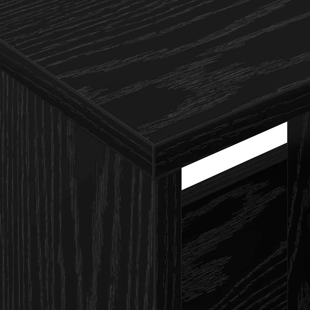 Ράφι Περιοδικών 2 pcs Μαύρη Οξυά 35 x 30 x 45 εκ.