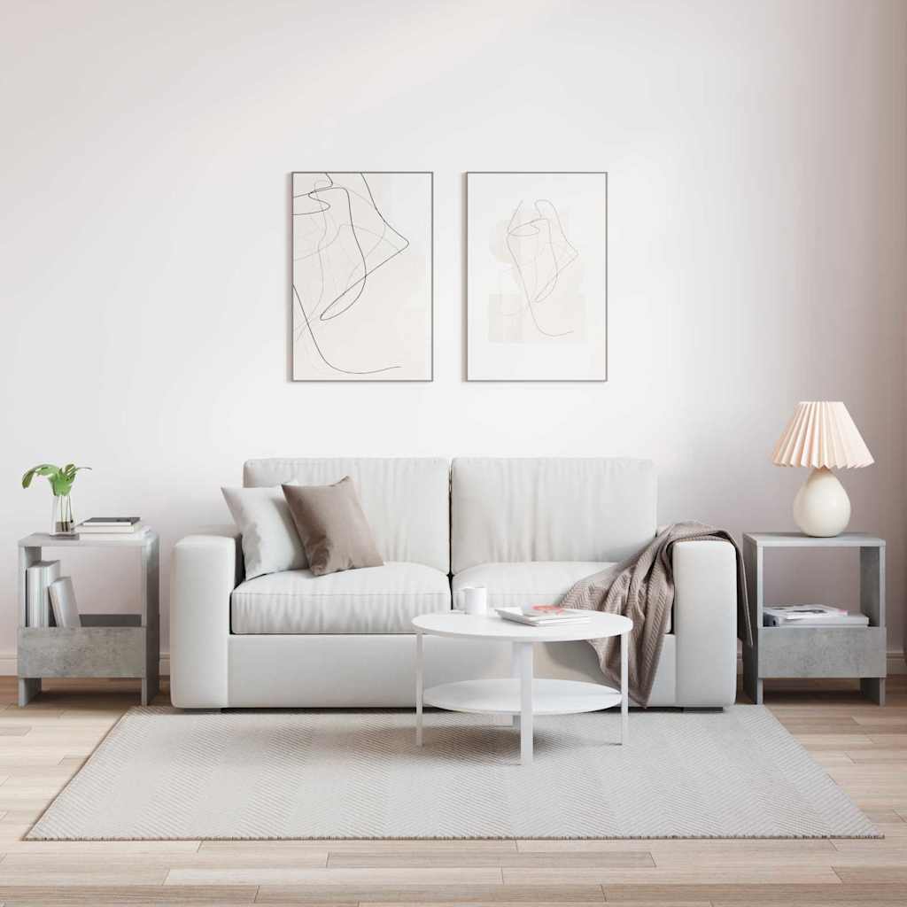 Ράφι Περιοδικών 2 pcs Σκυρόδεμα Γκρι 35 x 30 x 45 εκ.