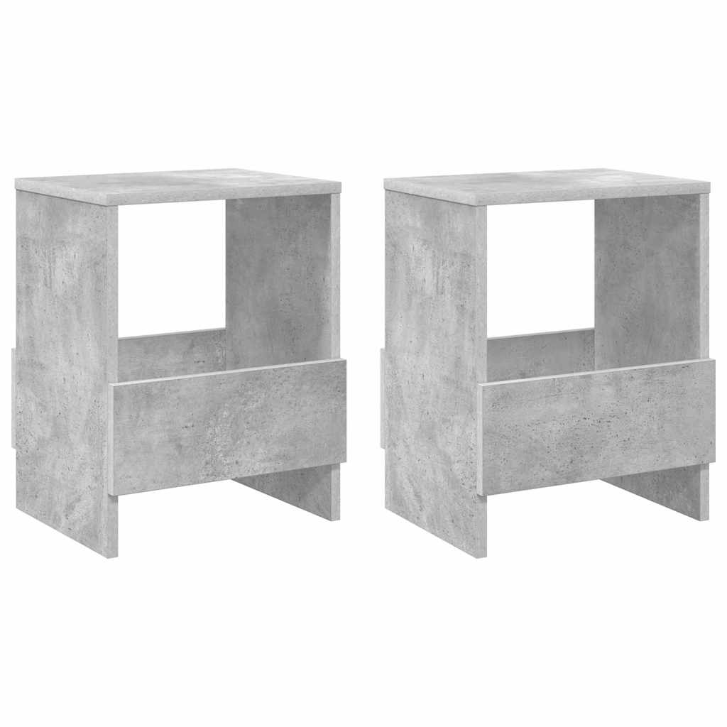 Ράφι Περιοδικών 2 pcs Σκυρόδεμα Γκρι 35 x 30 x 45 εκ.