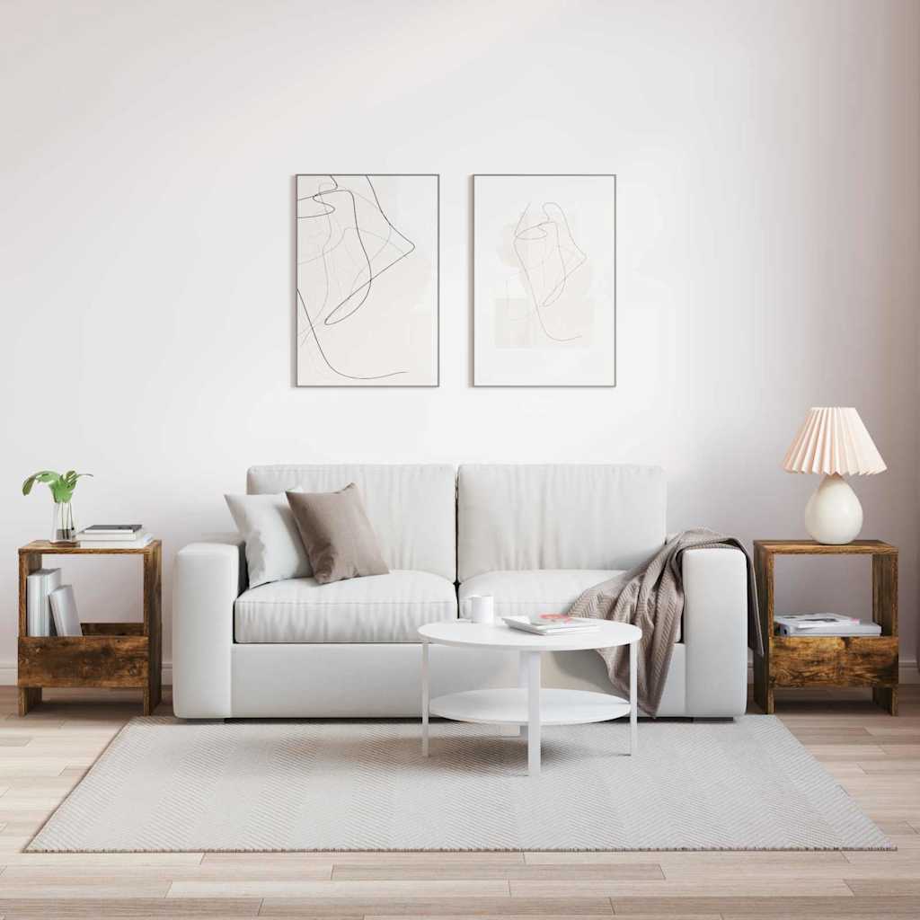 Ράφι Περιοδικών 2 pcs Καπνιστό Δρύς 35 x 30 x 45 εκ.