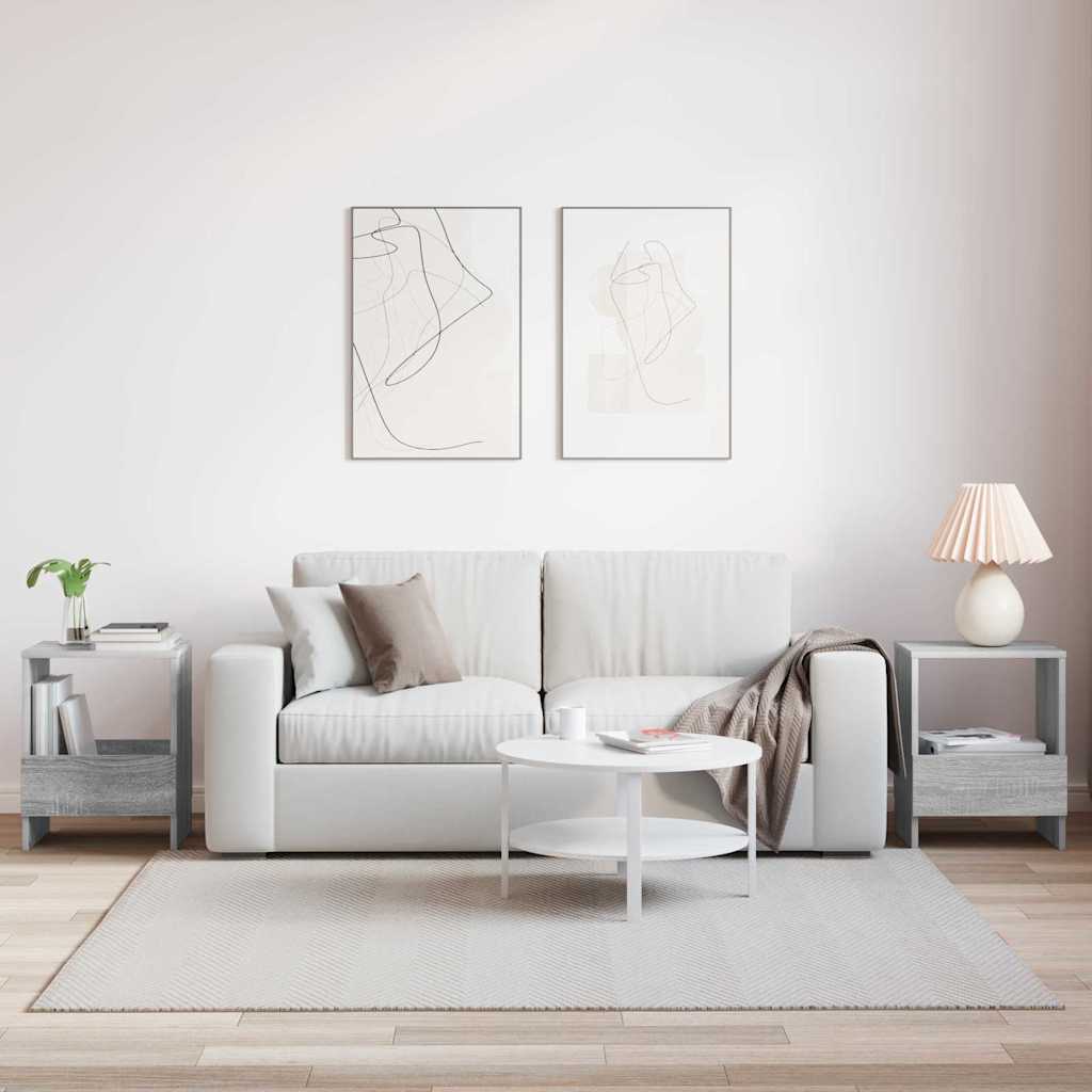 Ράφι Περιοδικών 2 pcs Γκρίζο Σονομα 35 x 30 x 45 εκ.