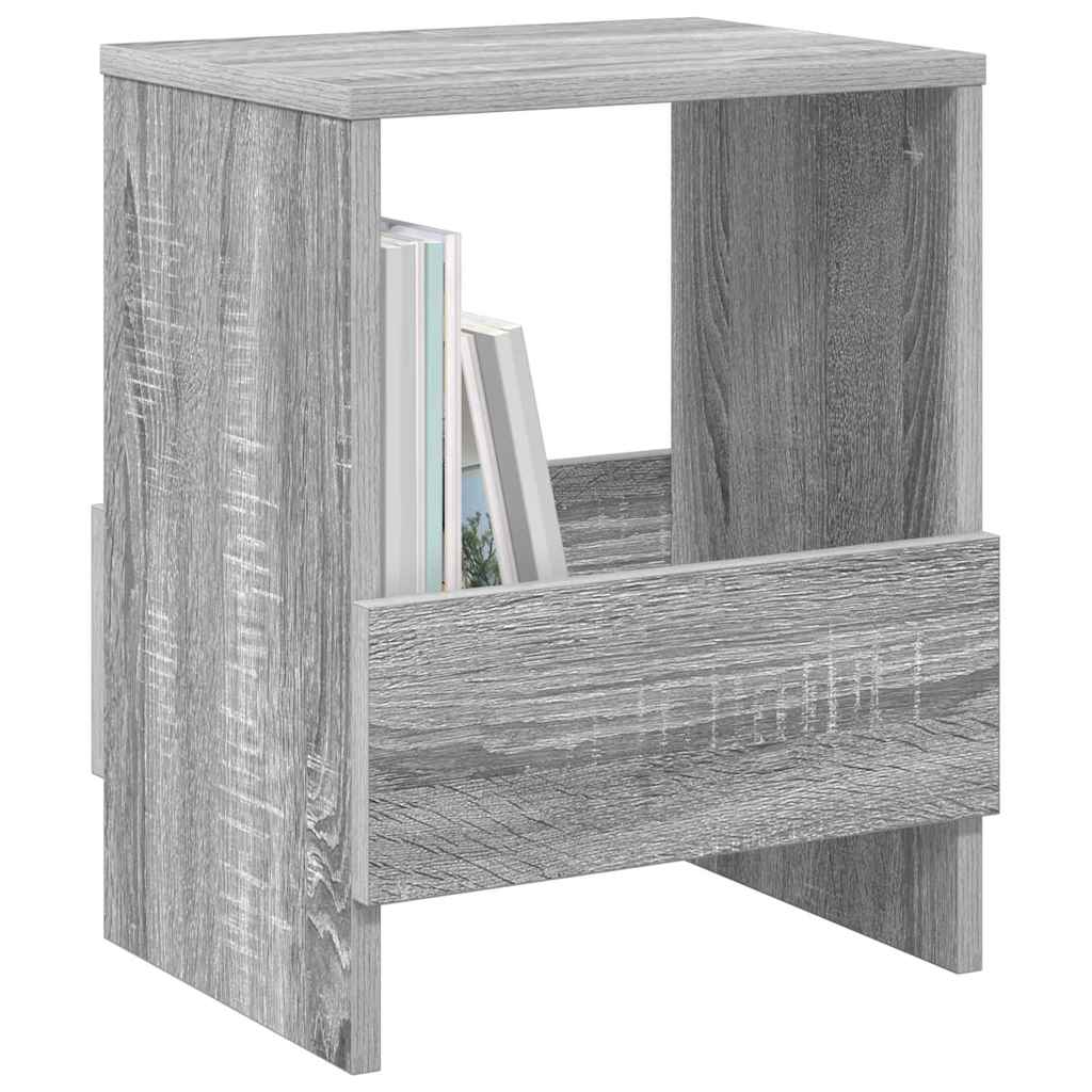 Ράφι Περιοδικών 2 pcs Γκρίζο Σονομα 35 x 30 x 45 εκ.