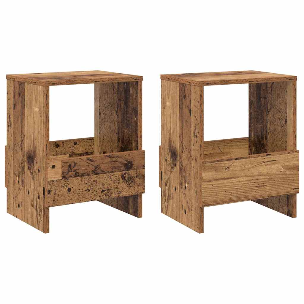 Ράφι Περιοδικών 2 pcs Παλιό ξύλο 35 x 30 x 45 εκ.