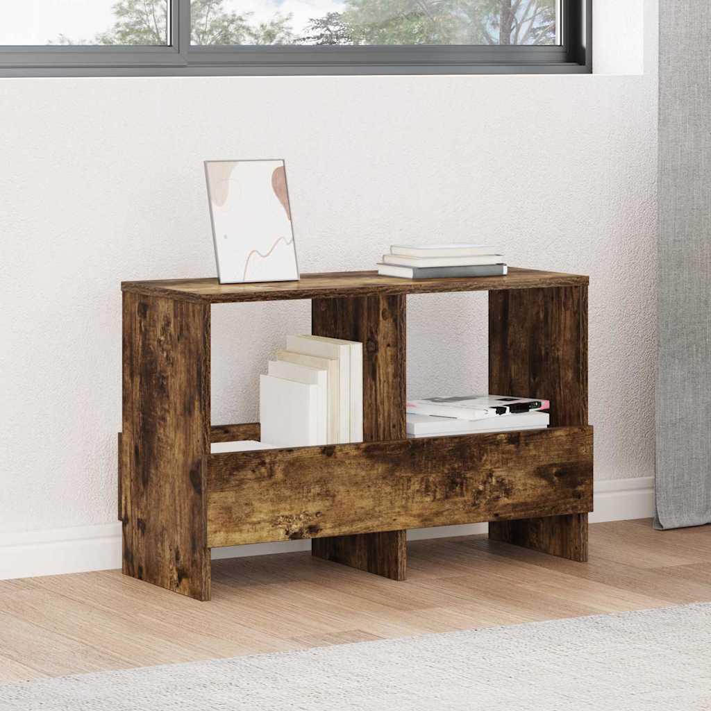 Ράφι Περιοδικών Καπνιστό Δρύς 68,5 x 30 x 45 εκ.