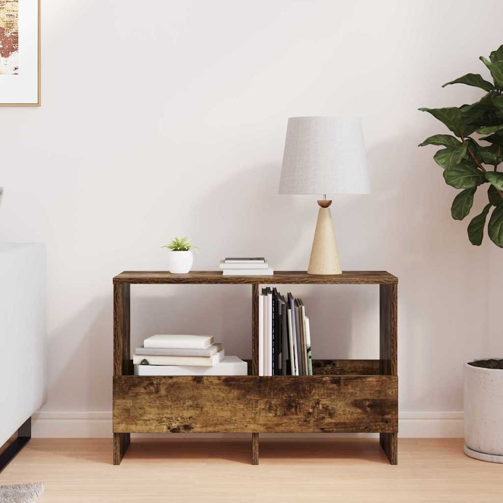 Ράφι Περιοδικών Καπνιστό Δρύς 68,5 x 30 x 45 εκ.