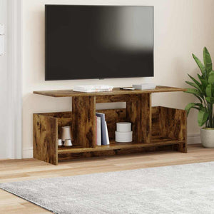 Βάση TV 102 x 35 x 45 εκ. Καπνιστό Δρύς Επεξεργασμένο Ξύλο