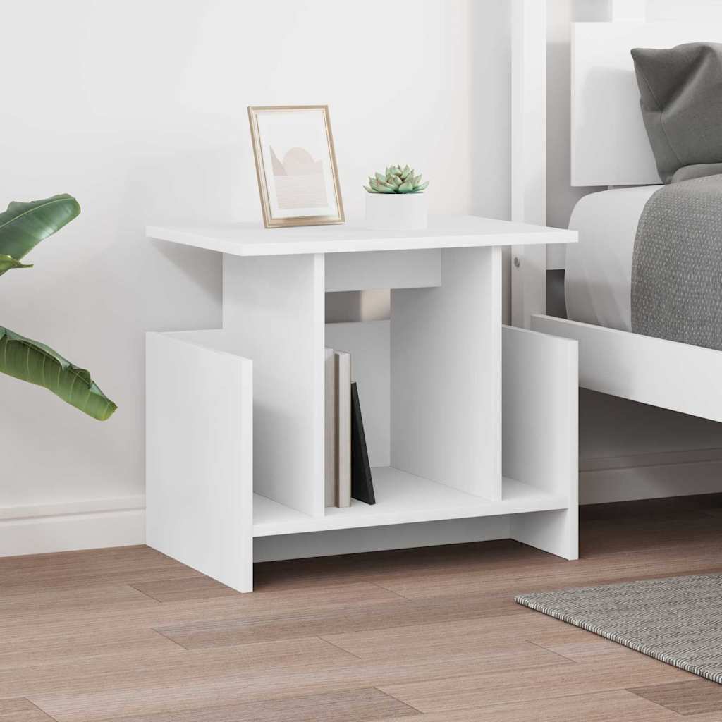 Βάση TV 2 pcs Λευκό 50 x 35 x 45 cm Επεξεργασμένο ξύλο