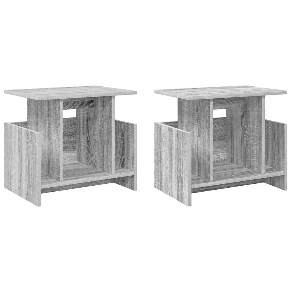Βάση TV 2 pcs Γκρίζο Σονομα 50 x 35 x 45 cm Επεξεργασμένο ξύλο