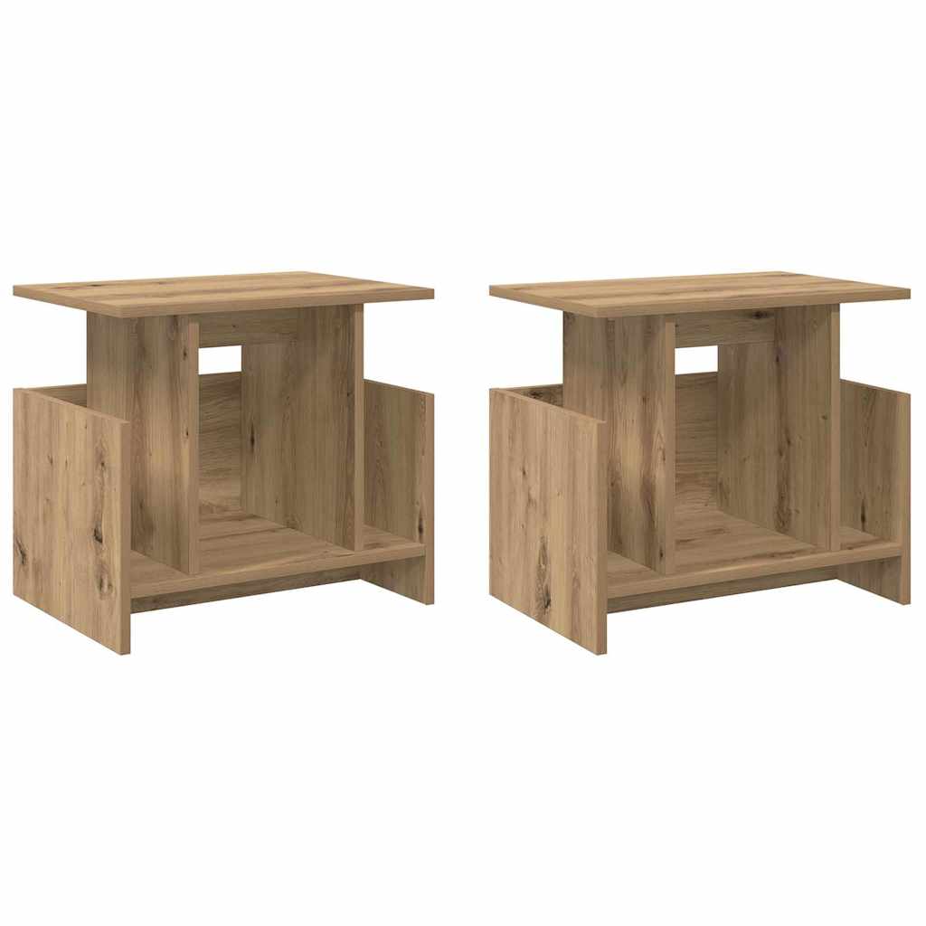 Βάση TV 2 pcs Artisan Oak Επεξεργασμένο ξύλο