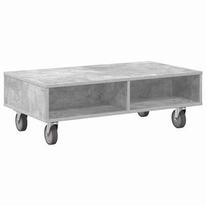 Κομοδίνο με τροχούς Σκυρόδεμα Γκρι 90 x 50 x 30 cm - Pakobazaar