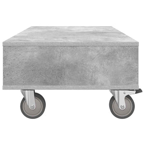 Κομοδίνο με τροχούς Σκυρόδεμα Γκρι 90 x 50 x 30 cm - Pakobazaar