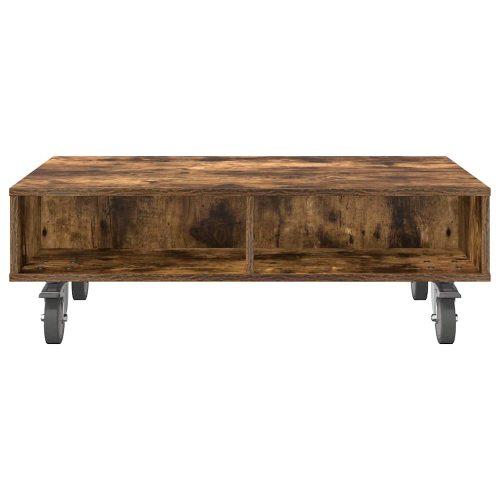 Κομοδίνο με τροχούς Καπνιστό Δρύς 90 x 50 x 30 cm - Pakobazaar