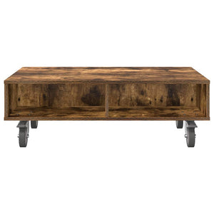 Κομοδίνο με τροχούς Καπνιστό Δρύς 90 x 50 x 30 cm - Pakobazaar