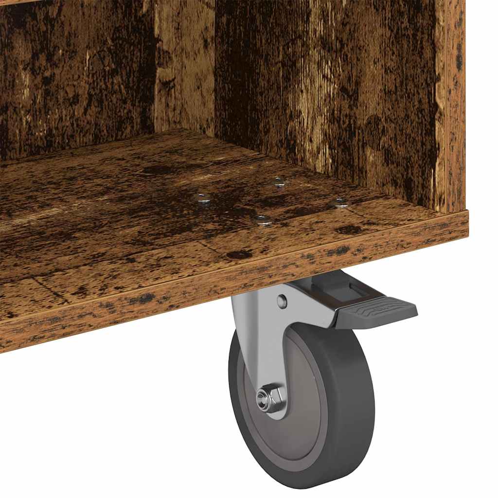 Κομοδίνο με τροχούς Παλιό ξύλο 90 x 50 x 30 cm - Pakobazaar