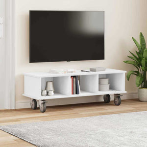 Βάση TV 100 x 35 x 35 εκ Λευκό Επεξεργασμένο Ξύλο